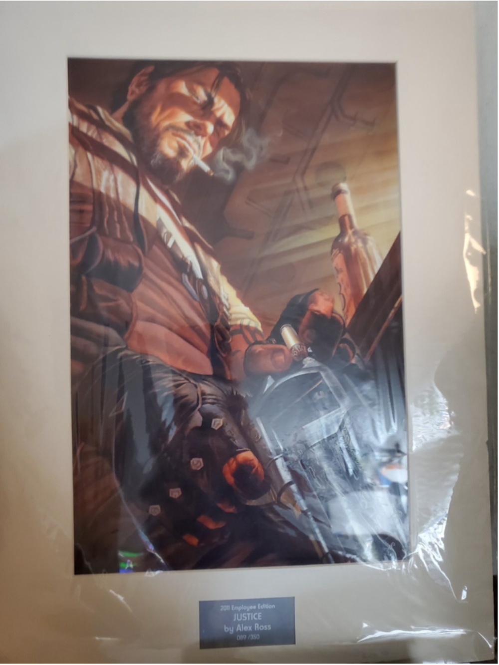 StarCraft II Jim Raynor Justice Alex Ross Blizzard Employee Laser Cel 089/350